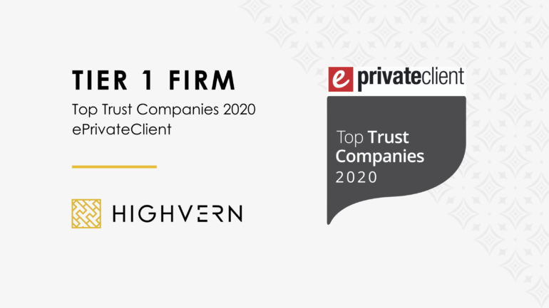 HIGHVERN named in ePrivateClient’s Top Trust Companies for the 7th year running