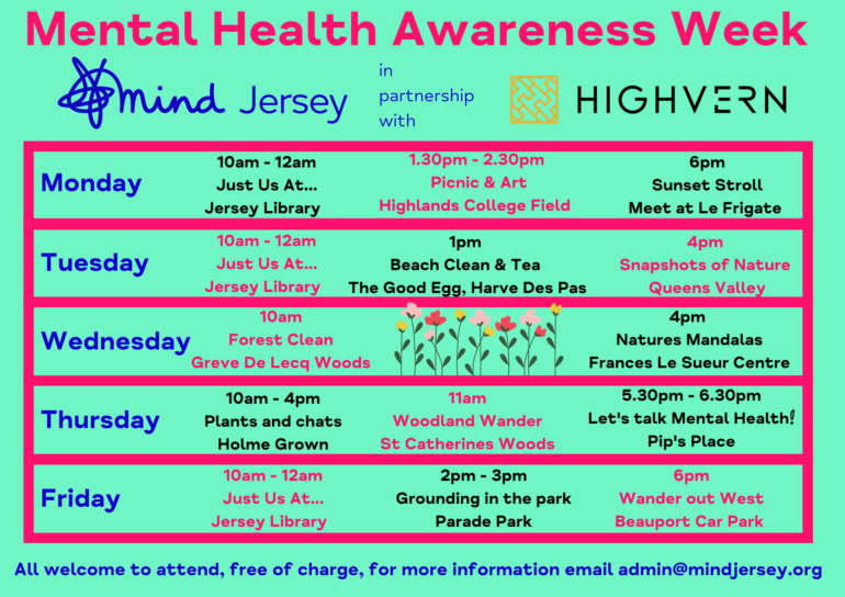 HIGHVERN partners with Mind Jersey on Mental Health Awareness Week