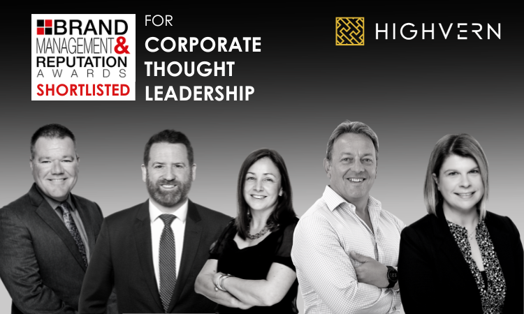 HIGHVERN shortlisted for a 2023 Brand Management and Reputation Award