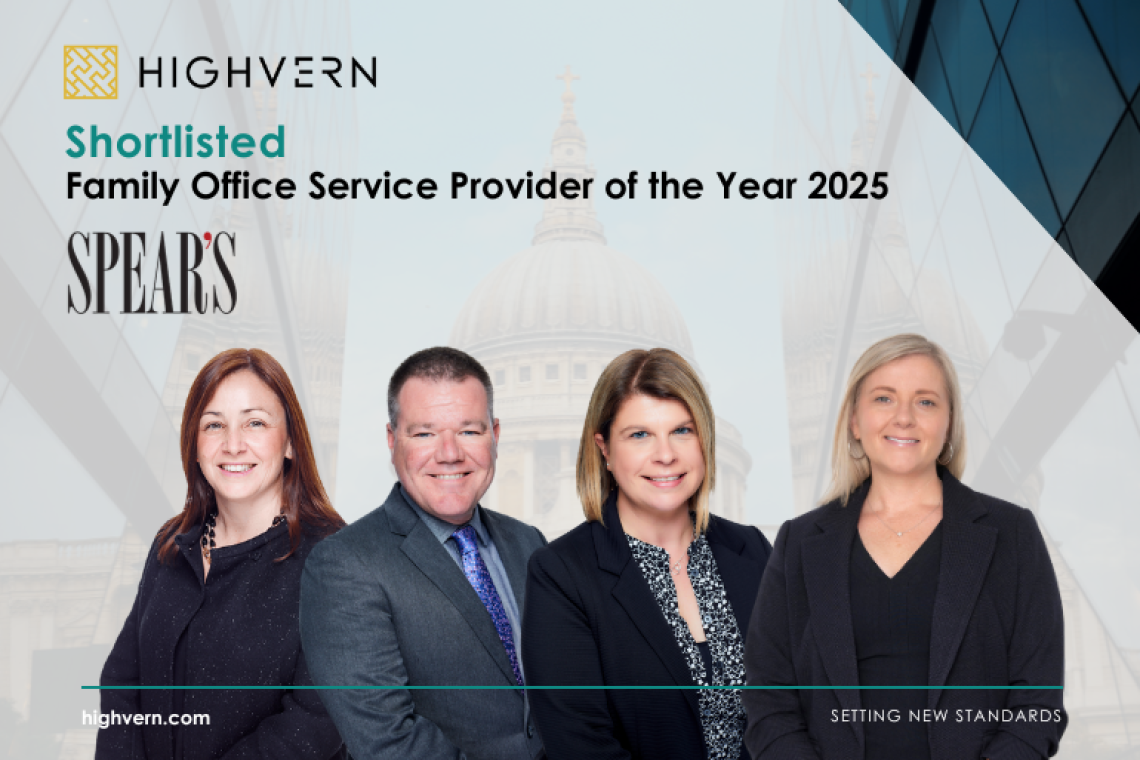 HIGHVERN Shortlisted for Spear’s Magazine Family Office Service Provider